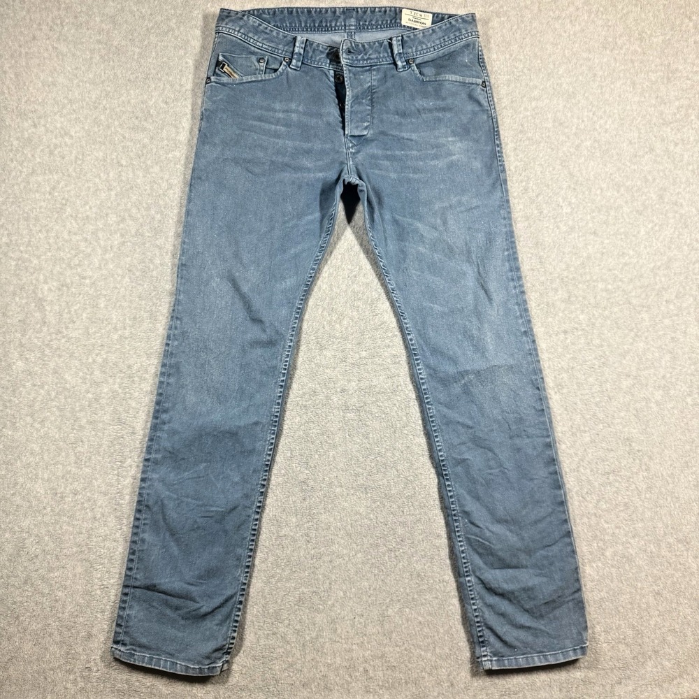 Diesel DARRON Jeans Mens 32x32 Blue Tapered Stretch Button Fly 0016U